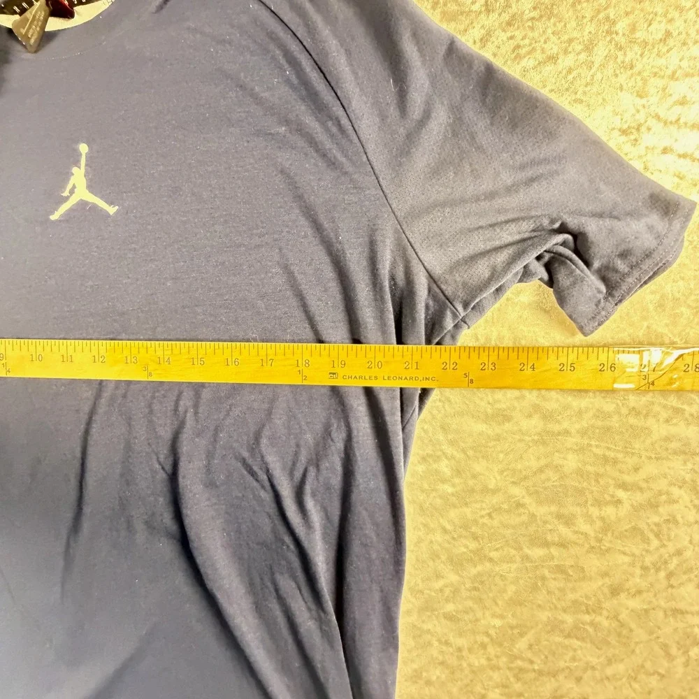 Jordan Dri-FIT T-Shirt Mens XL Navy Blue Good Mesh Back 889713-419 Jumpman Logo